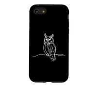Custodia per iPhone SE (2020) / 7/8 Gufo arte lineare Ornitologo