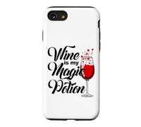 Custodia per iPhone SE (2020) / 7/8 Halloween strega Il vino è la mia pozione magica