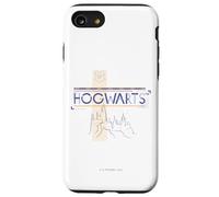 Custodia per iPhone SE (2020) / 7/8 Harry Potter Hogwarts Castle Line Drawing