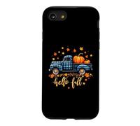 Custodia per iPhone SE (2020) / 7/8 Hello Fall Camicia Divertente Halloween Zucca Buffalo Plaid Camion