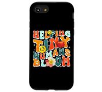 Custodia per iPhone SE (2020) / 7/8 Helping Tiny Humans Bloom Retro Colorful Teacher Design