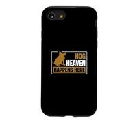 Custodia per iPhone SE (2020) / 7/8 Hog Heaven Happens Here - Divertente allevamento di maiali per un allevatore di maiali