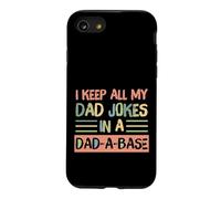 Custodia per iPhone SE (2020) / 7/8 I Keep All My Dad Jokes In A Dad-A-Base Retro Father's Day
