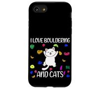 Custodia per iPhone SE (2020) / 7/8 I Love Boulder And Cats Indoor Wall Climbing Rock Climber