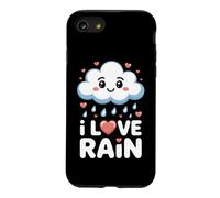Custodia per iPhone SE (2020) / 7/8 I Love Rain Amante Pioggia Accogliente