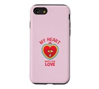 Custodia per iPhone SE (2020) / 7/8 Il mio cuore batte per amore (Dichiarazione positiva)