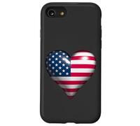 Custodia per iPhone SE (2020) / 7/8 Il mio cuore batte per gli Stati Uniti
