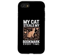 Custodia per iPhone SE (2020) / 7/8 Il mio gatto ruba il mio segnalibro Every Time Reader