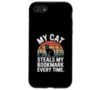 Custodia per iPhone SE (2020) / 7/8 Il mio gatto ruba il mio segnalibro Every Time Reader