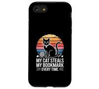 Custodia per iPhone SE (2020) / 7/8 Il mio gatto ruba il mio segnalibro Every Time Reader