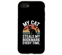 Custodia per iPhone SE (2020) / 7/8 Il mio gatto ruba il mio segnalibro Every Time Reader