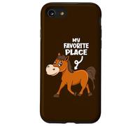 Custodia per iPhone SE (2020) / 7/8 Il mio posto preferito Funny Horse Lover