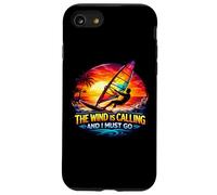 Custodia per iPhone SE (2020) / 7/8 Il vento sta chiamando e devo andare windsurf Windsurfer Divertimento