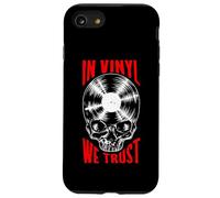 Custodia per iPhone SE (2020) / 7/8 In vinile We Trust Vintage Record Collector Gothic Skull LP