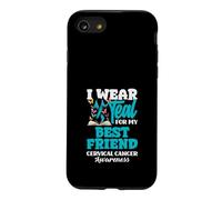 Custodia per iPhone SE (2020) / 7/8 Indosso Teal per la consapevolezza del cancro cervicale del mio migliore amico