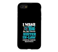 Custodia per iPhone SE (2020) / 7/8 Indosso Teal per la consapevolezza del cancro cervicale di mia cognata