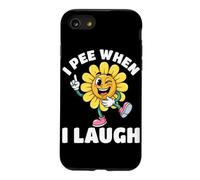 Custodia per iPhone SE (2020) / 7/8 Io pipì quando rido fiore giallo pipì scherzo umorismo