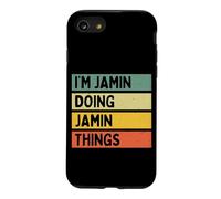 Custodia per iPhone SE (2020) / 7/8 Io sono Jamin Doing Jamin Things Divertente Citazione Personalizzata