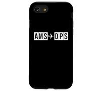 Custodia per iPhone SE (2020) / 7/8 Itinerario di volo AMS DPS da Amsterdam a Bali Air Codes