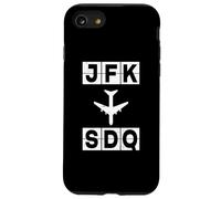 Custodia per iPhone SE (2020) / 7/8 JFK a SDQ Rotta aerea New York Santo Domingo