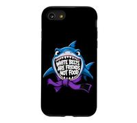 Custodia per iPhone SE (2020) / 7/8 Jiu Jitsu Shark: Le Divertenti Cinture Bianche Di Bjj Sono