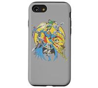 Custodia per iPhone SE (2020) / 7/8 Justice League Spin Circle Fight