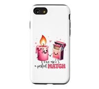 Custodia per iPhone SE (2020) / 7/8 Kawaii Candle Matchbox Siamo una coppia perfetta