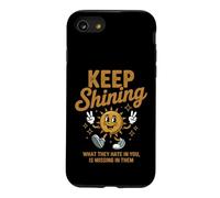 Custodia per iPhone SE (2020) / 7/8 Keep Shining Retro Sunshine Positiva e Motivazionale