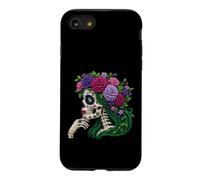 Custodia per iPhone SE (2020) / 7/8 La Catrina Floral Mattone Builder Messicano Dia De Los Muertos