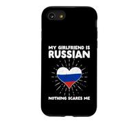 Custodia per iPhone SE (2020) / 7/8 La mia ragazza è russa nulla mi spaventa - Russia Heart