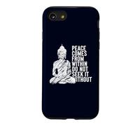 Custodia per iPhone SE (2020) / 7/8 La pace viene da dentro non cercare senza Buddha citazione