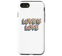 Custodia per iPhone SE (2020) / 7/8 L'amore è amore orgoglio gay retrò vintage LGBT orgoglio mese