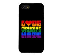 Custodia per iPhone SE (2020) / 7/8 L'amore Trumps Odio L'amore è amore arcobaleno Gay Pride