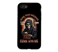 Custodia per iPhone SE (2020) / 7/8 Lascia il tuo bagaglio dietro di te e vieni con me Grim Reaper
