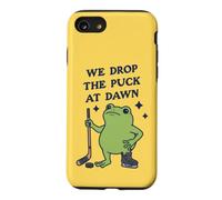 Custodia per iPhone SE (2020) / 7/8 Lasciamo cadere il disco all'alba Funny Hockey Frog