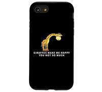 Custodia per iPhone SE (2020) / 7/8 Le giraffe mi rendono felice Tu non sei tanto divertente Giraffa