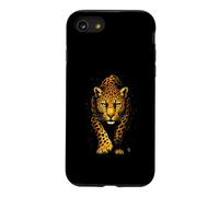Custodia per iPhone SE (2020) / 7/8 Leopard Zoo Stalking Big Cat Wildlife Amante Art