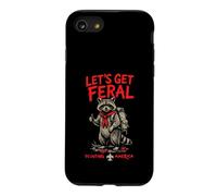 Custodia per iPhone SE (2020) / 7/8 Let's Get Feral! Hiking Scout Racoon Scouting America