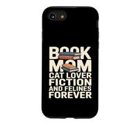 Custodia per iPhone SE (2020) / 7/8 Libro Mom Cat Lover Fiction And Felines Forever