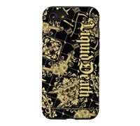 Custodia per iPhone SE (2020) / 7/8 Liquid Death Baroque Black and Gold Fancy Logo Water