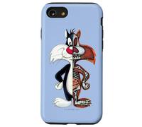 Custodia per iPhone SE (2020) / 7/8 Looney Tunes Slyvester Half Skeleton