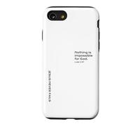 Custodia per iPhone SE (2020) / 7/8 Luca 1:37, Nulla è impossibile per Dio, speranza, cristiano