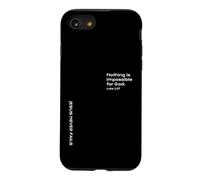 Custodia per iPhone SE (2020) / 7/8 Luca 1:37, Nulla è impossibile per Dio, speranza, cristiano