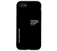 Custodia per iPhone SE (2020) / 7/8 Luca 1:37, Nulla è impossibile per Dio, speranza, cristiano