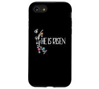 Custodia per iPhone SE (2020) / 7/8 Lui è Gesù risorto, Christian, buona Pasqua, graziose margherite floreali