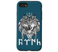 Custodia per iPhone SE (2020) / 7/8 Lupo Tengri Antica Iscrizione Turca Spirituale