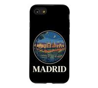 Custodia per iPhone SE (2020) / 7/8 Madrid, Europa, Spagna, orizzonte, plaza, notte, grafico
