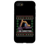 Custodia per iPhone SE (2020) / 7/8 Maglione natalizio I Dig Christmas Excavator Ugly