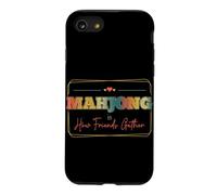 Custodia per iPhone SE (2020) / 7/8 Mahjong è come gli amici raccogliere sociale gioco notte vintage