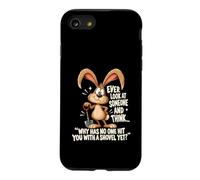 Custodia per iPhone SE (2020) / 7/8 Mai guardare qualcuno e pensare sarcastico coniglio pala